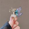 Легкая роскошная брошь-бабочка в виде феи, высококачественная женская антибликовая пряжка, аксессуары для корсажного костюма Niche Design