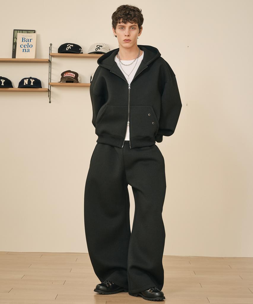 TAKEASY Neoprene Curved Sweatpants (Black)