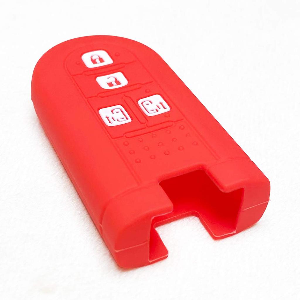 [ИКТ] Силиконовый чехол для смарт-ключа Daihatsu / Toyota 4 кнопки красный/Tanto/Tanto Custom/Wake / Move