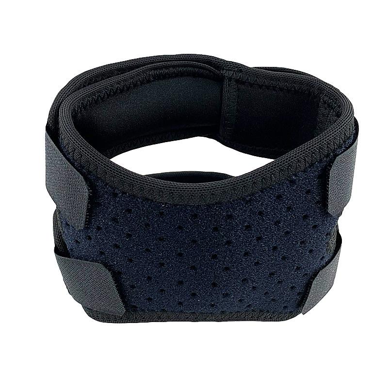 Спортивный компрессионный силиконовый ремень для надколенника, бег, альпинизм, велоспорт, фитнес, амортизация, двусторонняя регулировка, мениск, спортивные наколенники