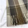 Plaid Scarf Women's Autumn and Winter New Retro Shawl Imitation Cashmere Warm Fringed Scarf