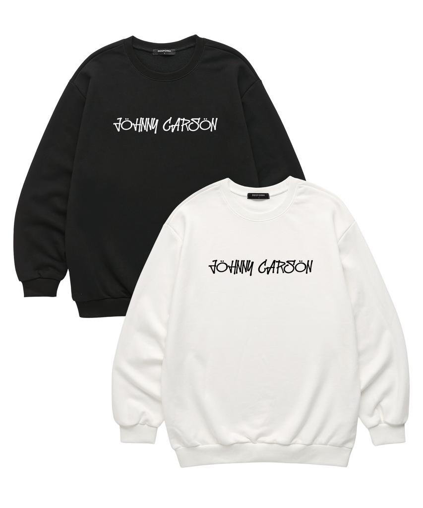 JOHNNY CARSON Classic Graffiti Logo Sweatshirt (Jclts015) White (Type B)