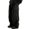 Loose Wide-leg Casual Pants Men's Large Pocket Work Trousers