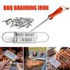YH BBQ Meat Branding Iron with Changeable Letters Personalized Barbecue Steak Press