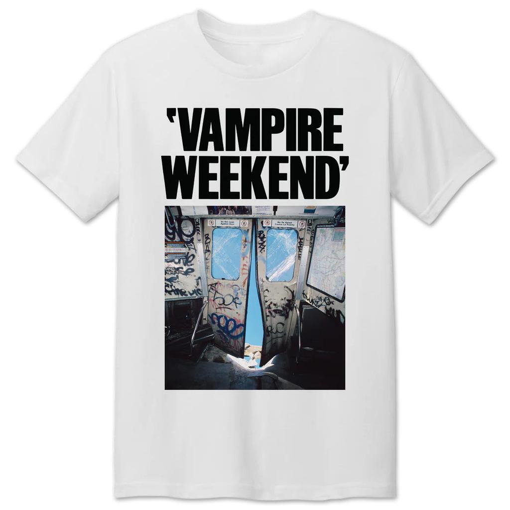 НОВЫЙ Белый Хлопковый Футболка с Принтом Группы Vampire Weekend Музыкальный Тур S-5XL AG69