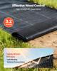 VEVOR Weed Barrier Fabric Heavy Duty, 2 Packs 0.9x15.2m 90.7g Weed Blocker Fabric, Woven Landscape Fabrics, Garden Fabrics Weeds Barrier