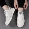 Fashion Casual Leather Men Casual Shoes Lightweight Lace-Up Sneakers Breathable Sports Shoes New Design Skateboard Footwear Treking Shoe