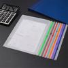 Waterproof Document Pouch 8 Pcs A4 A5 B6 A8 Binder Pockets, 6/11 Hole Clear Plastic Zipper Sticker Storage Organizer, Loose Leaf File Folder