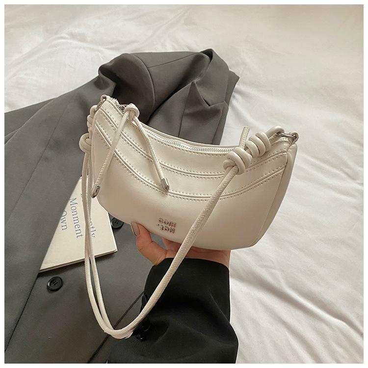 Simple and Trendy Underarm Dumpling Bag Women's 2025 Spring Korean Version Fashionable Versatile Shoulder Bag Niche High-end Women's Bag