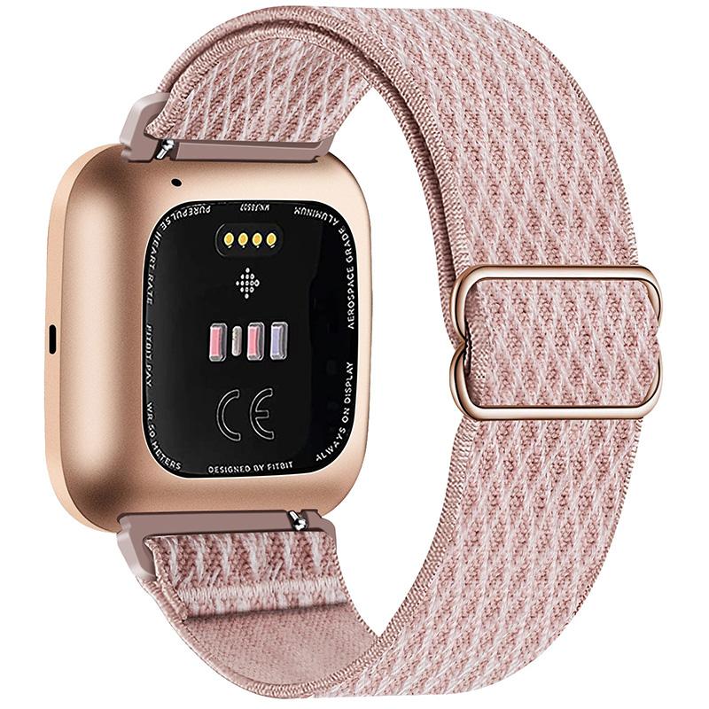 1PC For Fitbit Versa Watch Strap Buckle Elastic Watchband Wristband Nylon Sport Band Soft Adjustable