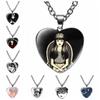 Horror Anime Junji Ito Necklace Tomie Movie Cartoon Figures Cosplay Heart Pendant Glass Fashion Men Women Gothic Choker Jewelry