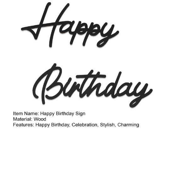 С Днем Рождения Деревянная Табличка Многоразовая Табличка с Буквами С Днем Рождения для Арки из Воздушных Шаров, Фона для Стены, Фотореквизит