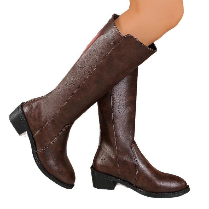 Plus-size Long Boots, Women's Shoes, Knight Boots, High Boots, Leather Boots, Long Boots, Women's Boots