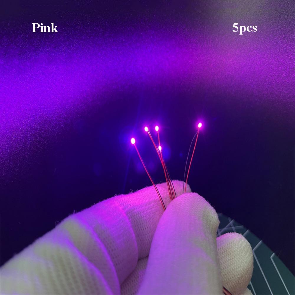 5pcs 0603 Models Car Modification Lights DIY Materials Led SMD Wires Red Black Line  For Model Train