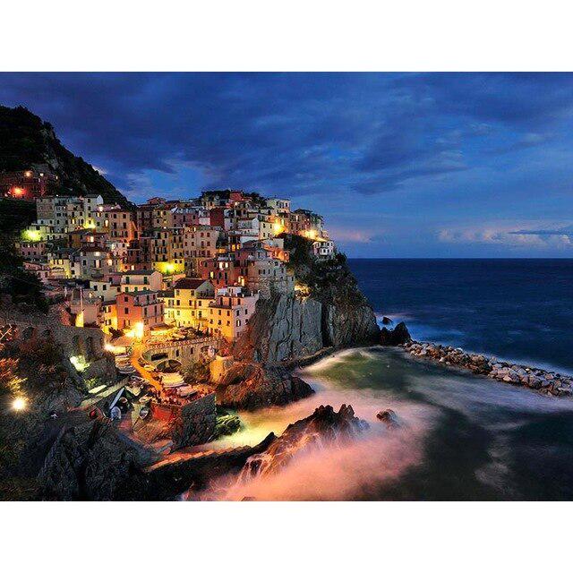 Алмазная мозайка ночной город