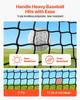 Golf Batting Cage, 3050 x 3050 x 3050mm Golf Cage, Driving Hitting Cages with 3-Ply Knotless Polyester, Golfs Target & 9-Hole Baseball Target, Golfs