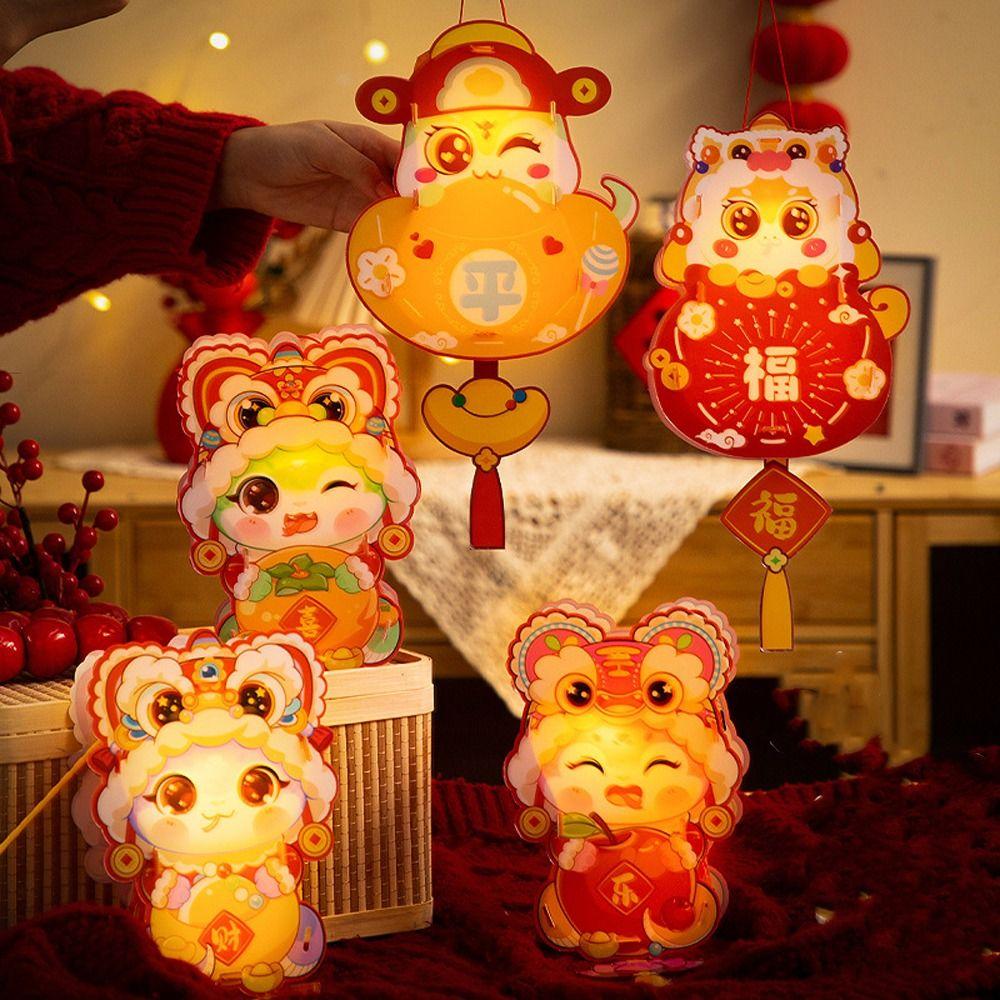 Традиционный новогодний светящийся фонарь в китайском стиле, товары для весеннего фестиваля, весенний фестиваль