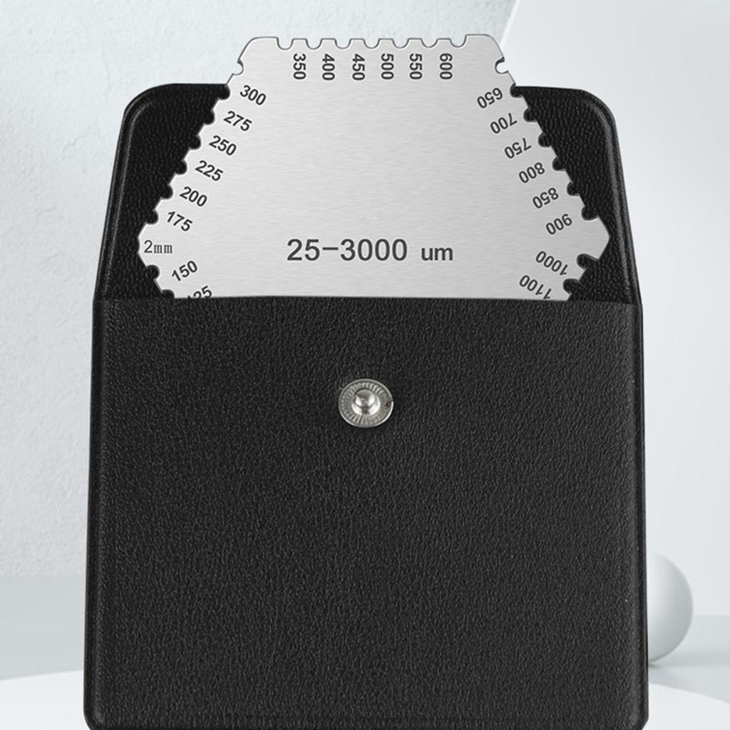 Paint Thickness Gauge 25-3000um Stainless Steel Hexagon Wet Film Comb for Paint and Coating Measurement Thickness Gauge