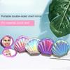 Mirror Small Ins Style Good-looking Folding Shell Small Mirror Portable Mini Portable Double-Sided Makeup Makeup Mirror