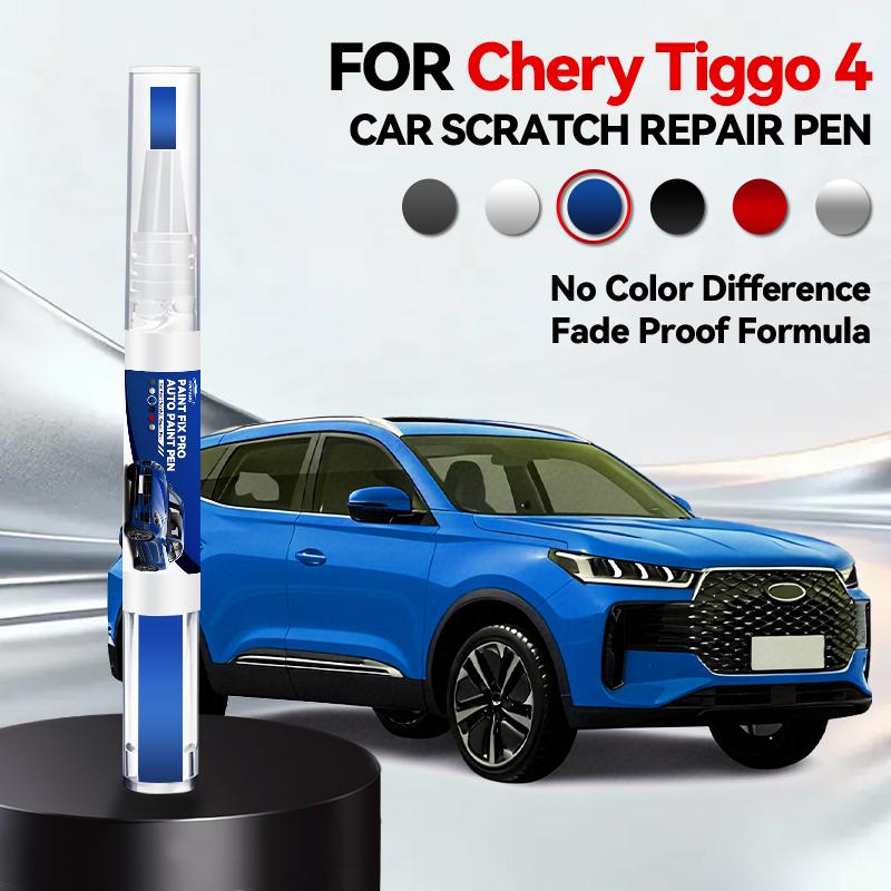 Ремонтный маркер для краски автомобиля Chery Tiggo 4 4Pro 2017-2024, аксессуары для ремонта царапин на краске, синий, серебристый, белый, красный, зеленый