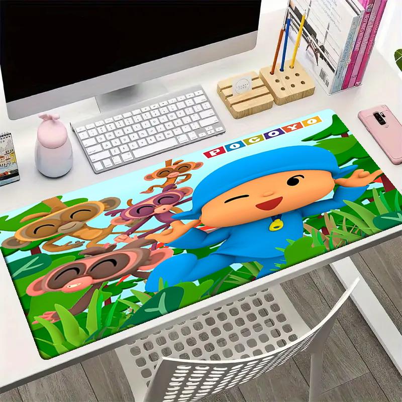 Pocoyo Theme Mouse Pad, Non Slip Rubber Base, Multifunctional Office & Home Decor, Perfect for Workspace Personalization.