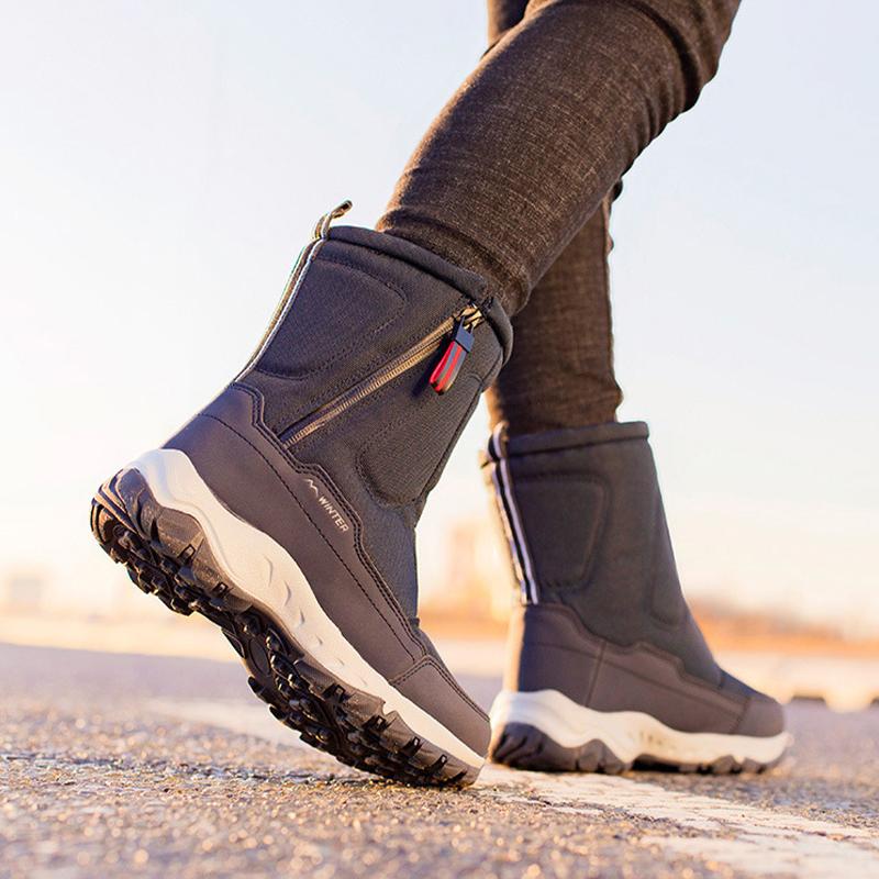 Женские уличные зимние новые зимние ботинки, утепленная теплая зимняя обувь, нескользящая водонепроницаемая короткая хлопковая обувь