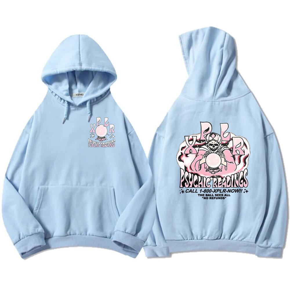 Psychic Readings Xplr-r Толстовки с капюшоном Sam and Colby Розовые толстовки с графическим принтом Унисекс Уличная одежда в стиле хип-хоп