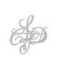 Каллиграфический логотип Бижу Брошь CWGG251531 SLV F [Selford] Женская