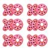 10PCS/lots Valentine's Day Embroidered Patches Pink Love Heart Patch Iron On Patches For Clothing Holiday Decoration Gift DIY