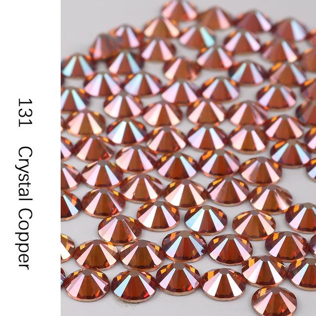 Стразы без горячей фиксации, кристалл Ab Ss3-Ss30, стразы для ногтей с плоской задней частью, стразы премиум-качества, блестящие стразы для ногтей, хрустальный камень