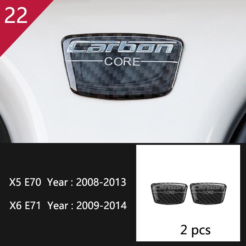 Carbon Fiber For q5 E70 E71 X5 X6 Interior Gearshift Air Conditioning AC CD Panel Reading Light Cover Trim Sticker Accessories q5
