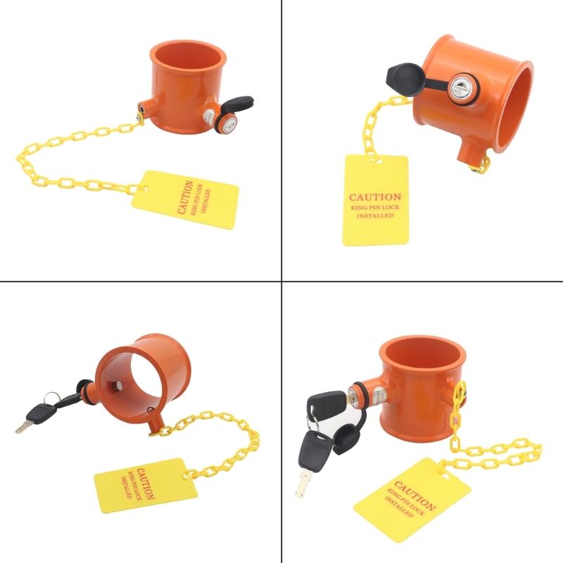 Надежный стопорный штифт, алюминиевое устройство безопасности прицепа, устойчивый к атмосферным воздействиям замок, простая установка для прицепов, автофургонов