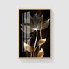 Abstract Black Golden Flower Luxury Poster Nordic Art Plant Leaf Canvas Painting Modern Wall Picture for Living Room Decor