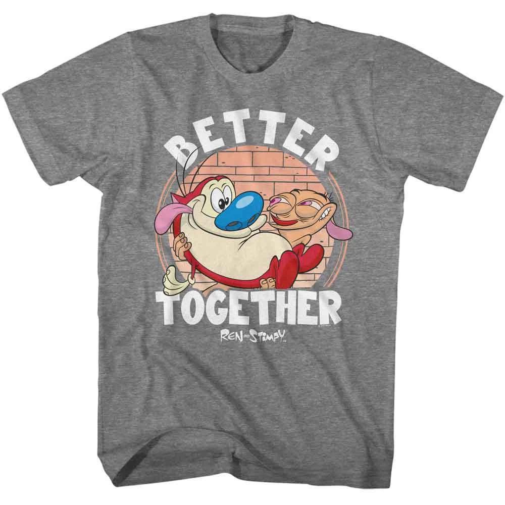 Ren And Stimpy Better Together Graphite Heather TV Children's T-shirt