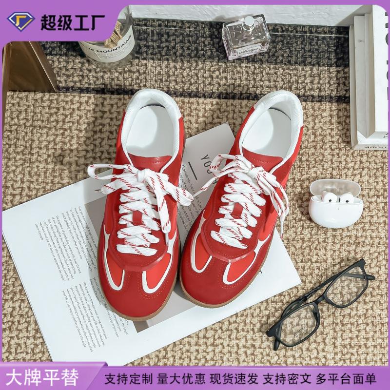 Retro German Training Shoes Platform Sports Shoes Women's Outer Wear Advanced Sense College Style Forrest Gump Shoes Women's Summer Versatile Women'