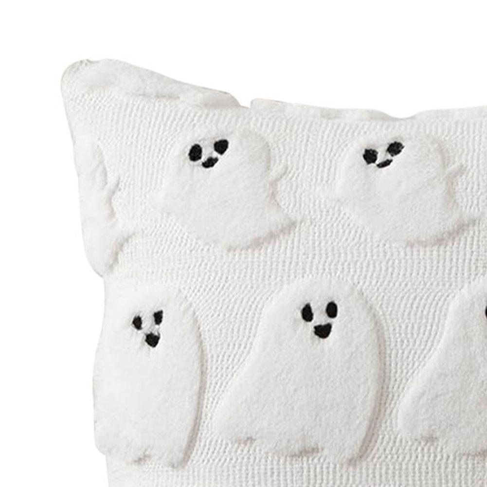 Halloween Ghost Pumpkin Pillowcase Comfortable Ghost&Pumpkin Pillow Cover Throw Pillow Cover for Couch Sofa Bedroom Home Decor