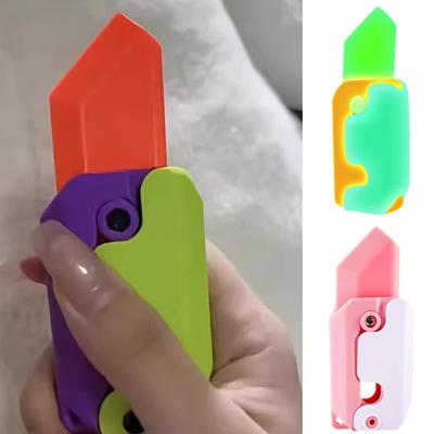 Игрушка-непоседа со скрытым лезвием, светящаяся в темноте, 3D-резак для печати, игрушка для снятия стресса, сенсорные игрушки для взрослых
