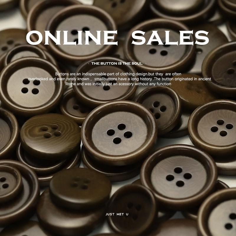 Фруктовый Материал Четырехглазые Пуговицы Универсальные Пуговицы для Одежды Пуговицы для Пиджака Костюма Вязаного Кардигана Тренча Пальто