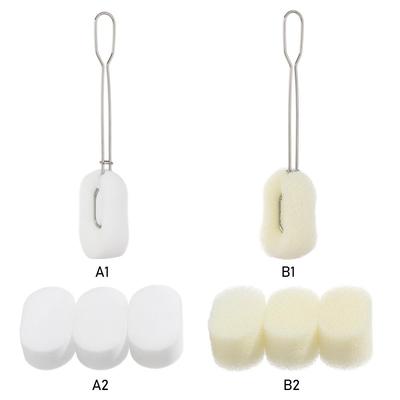 Сталь Сменная Губка Инструменты для Мытья Бутылка Чашка Чистка Съемная Губка Щетка Стеклянная Кружка Чистка