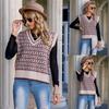 Women Knitted Sweater Vest V-Neck Sleeveless Buttons Cardigan Sweater Tank Top Cami Blouse