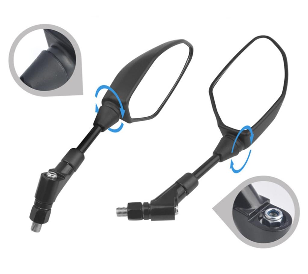 Motorcycle Mirror Left and Right 1 Set 10 Mm 8 Mm with Screws Vehicle Inspection Standards for Honda and Right Cub/yamaha/kawasaki/pcx/ktm/cb (left