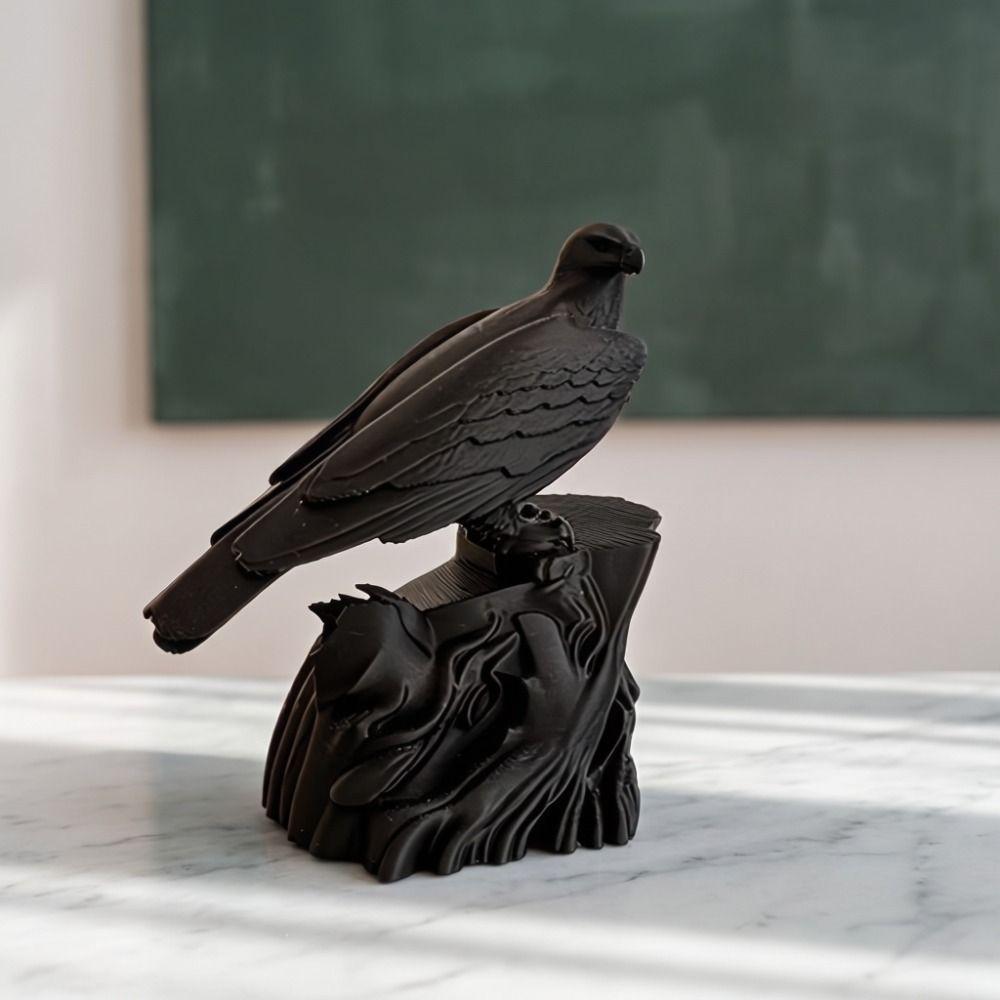Home Decoration Simulation Crow Model Seagull Bird Ornaments Craft Crow Statue Gift
