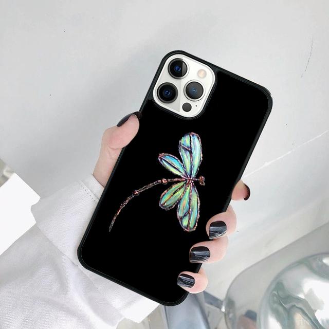 Dragonfly Insect Phone Case Cover For iPhone 17 Air 15 16 14 11 12 13 Pro MAX Plus