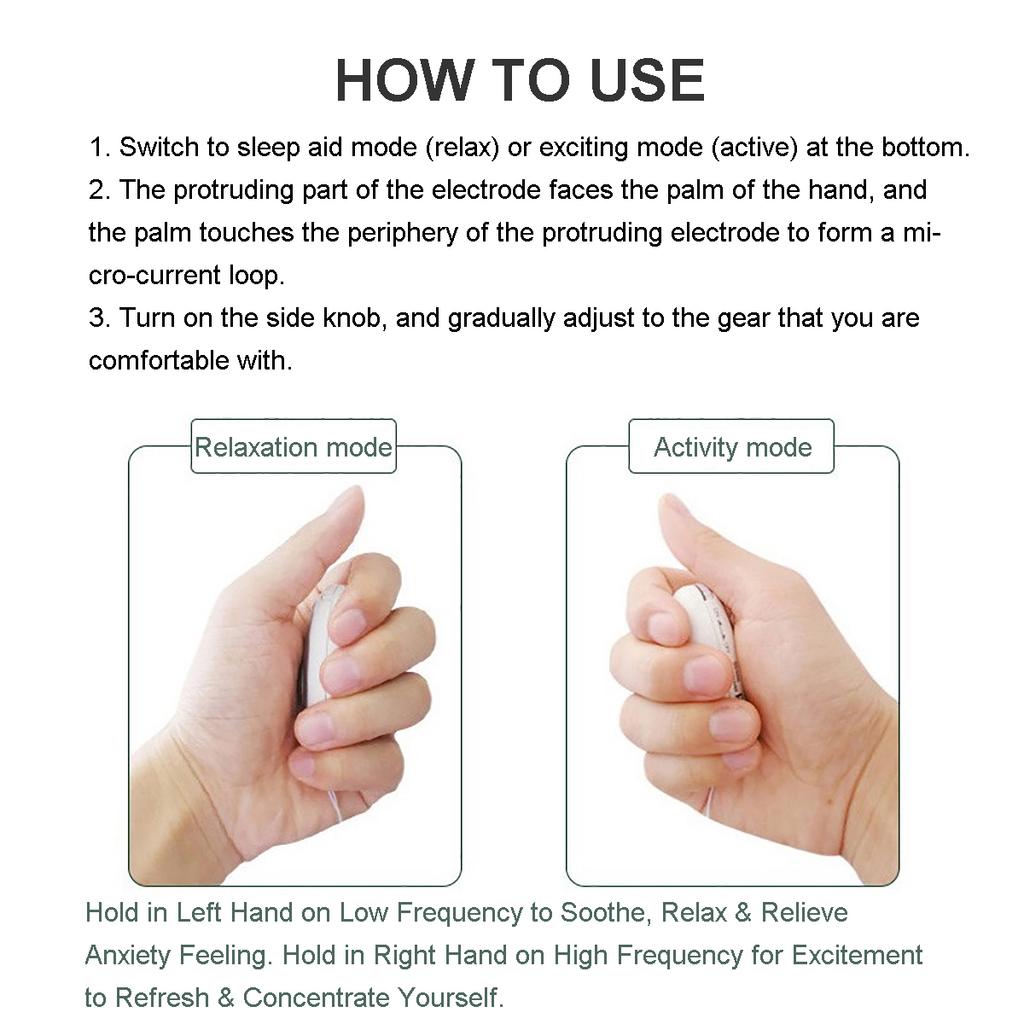 Средство для сна Ручной микротоковый интеллектуальный инструмент для сна Беспокойство Депрессия Быстрый сон Бессонница Артефакт Снятие давления