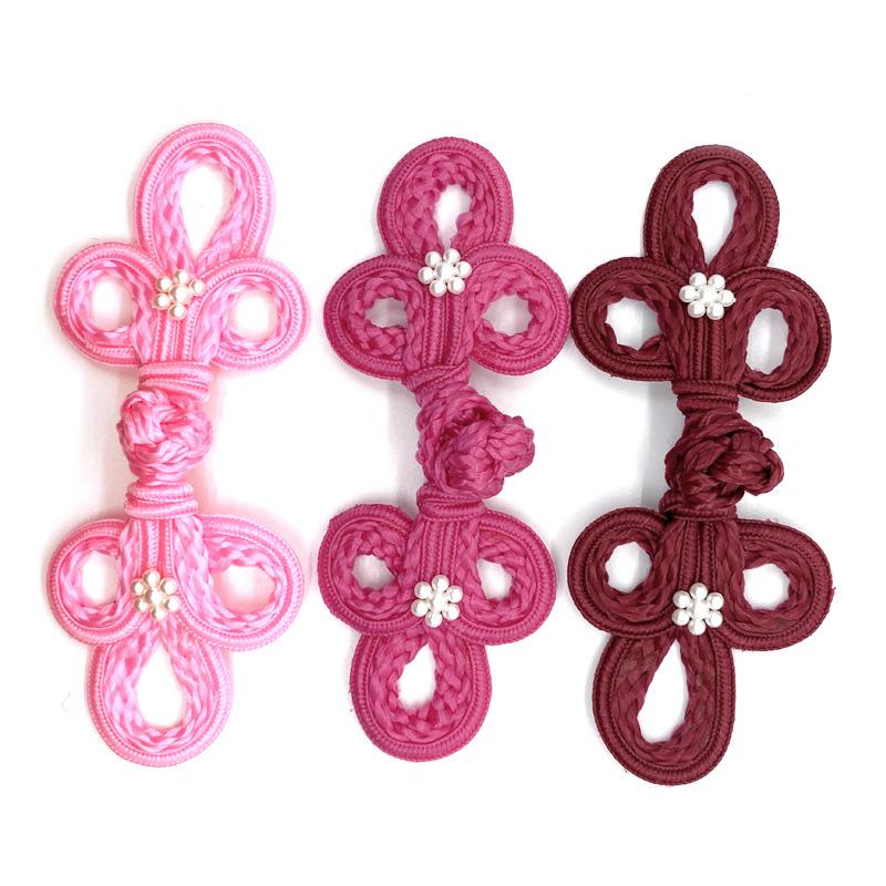 1 шт. Китайский узел в китайском стиле с цветком сливы, сделай сам, аксессуары для одежды ханьфу, ручная работа, пуговица для ципао, жемчуг