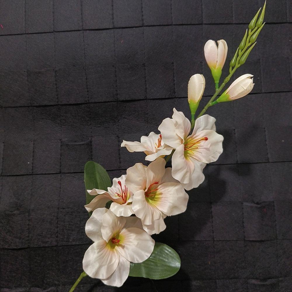 2 шт. Искусственный гладиолус с эффектом живого прикосновения, 3D centerpiece для стола, шелковый цветок, разноцветный, 75 см, имитация цветка, декор для дома