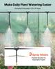 Walk-in Tunnel Greenhouse, 4.48x1.97x1.97 m Hoop House Greenhouse Tunnel with Watering System, Plant Hot House with Steel Frame, PE Cover, Roll-Up