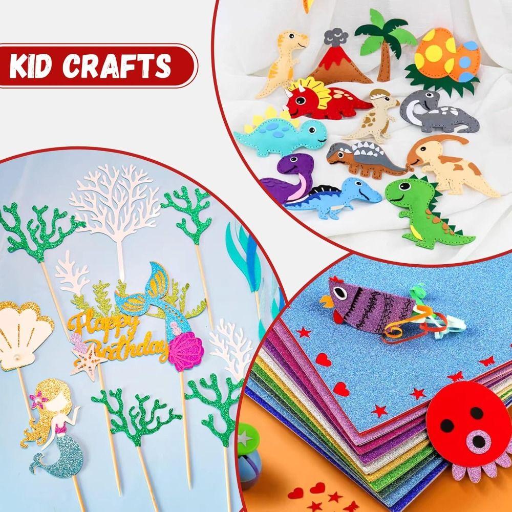 DIY Вспышка Цветная Блестящая Пористая Бумага EVA Толстая Ручная Работа Бумага A4 Рукоделие Резаки Бумага