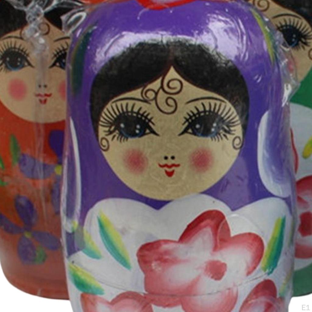 5x деревянные русские матрешки, штабелируемые фигурки, коллекционные поделки, матрешки для дома, взрослых