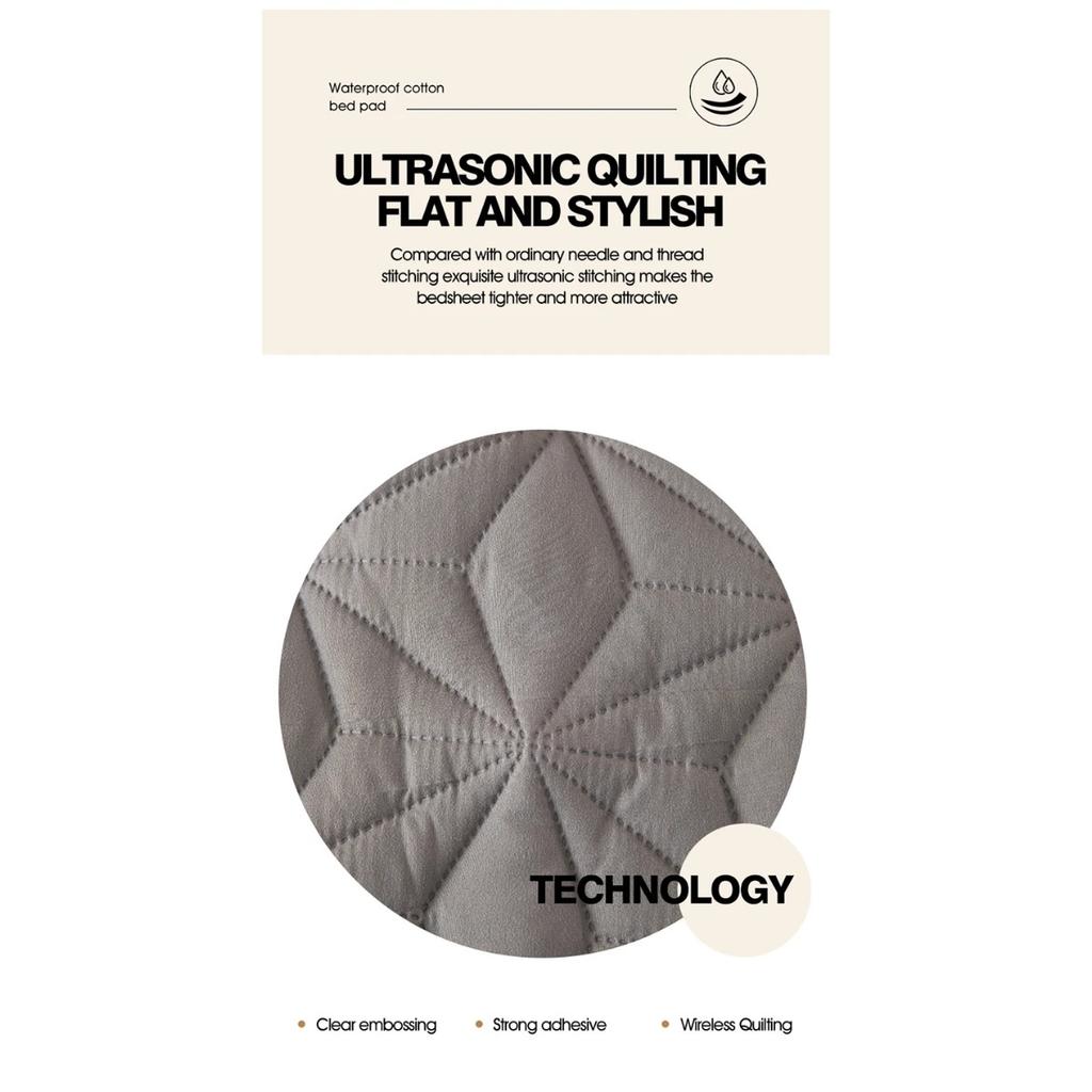 HOMZY Водонепроницаемый наматрасник с резинкой, стеганый защитный пад, покрывало, зимний чехол для матраса